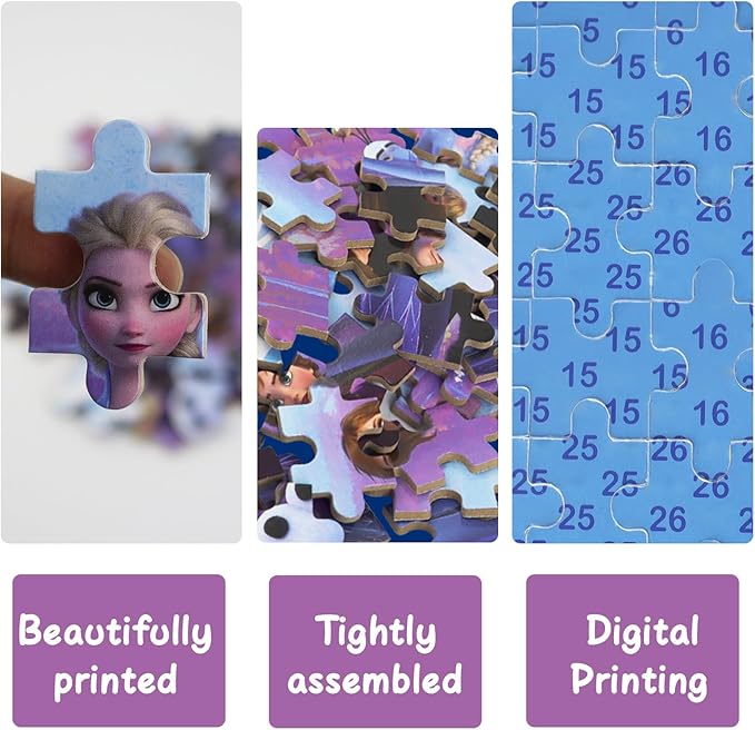 Princess Puzzles for Kids Ages 4-8 60 Pieces Puzzles for Kids Ages 3-5 Princess Puzzle for Girls and Boys Toys Jigsaw Puzzles in a Metal Box Educational Puzzles (Princess 0680)