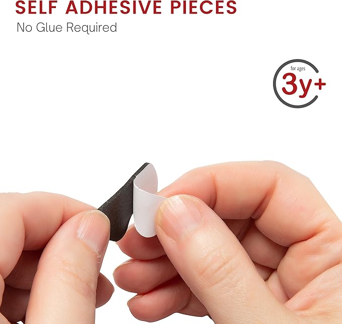 4E's Novelty Legend of Gingerbread Man Ornament Craft - 12 Pack Bulk Foam Christmas Ornaments Set, Ages 3-12, Self-Adhesive, DIY Ornaments for Christmas Tree, Classroom Art Project