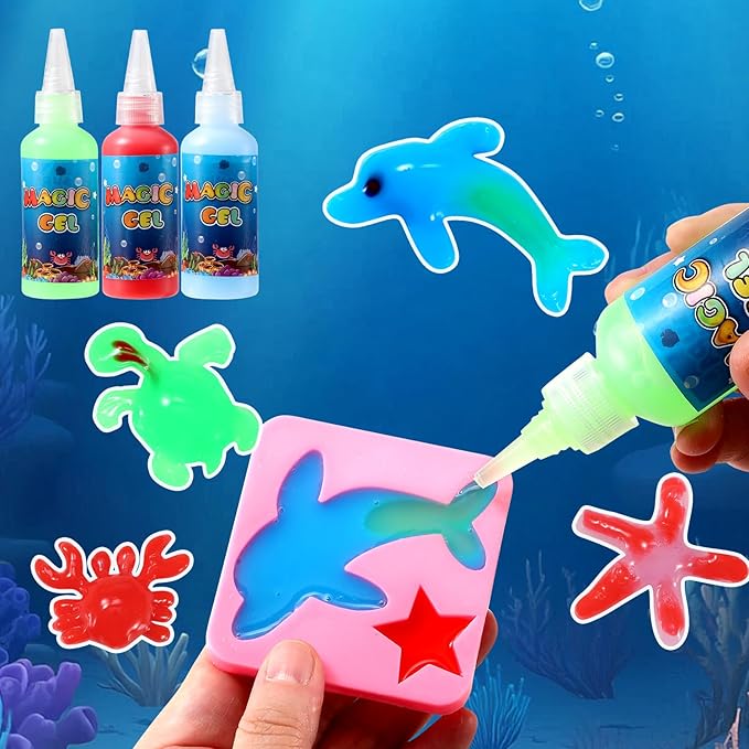 VXIENFTU Magic Water Elf Toy Kit for Kids,Aqua Fairy Water Gel Kit,DIY Magic Water Gel Craft Kit,Gift for Christmas, Birthday Gifts, for Boys Girls Party Favors