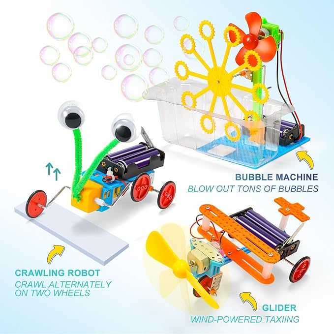 Robotics for Kids Ages 8-12 6-8, Boy Crafts Kids STEM Science Robot Building Kits 8-10 5-7 10-12, STEM Toys for Boys Gifts Age 6 7 8 10 12 13 14 Year Old
