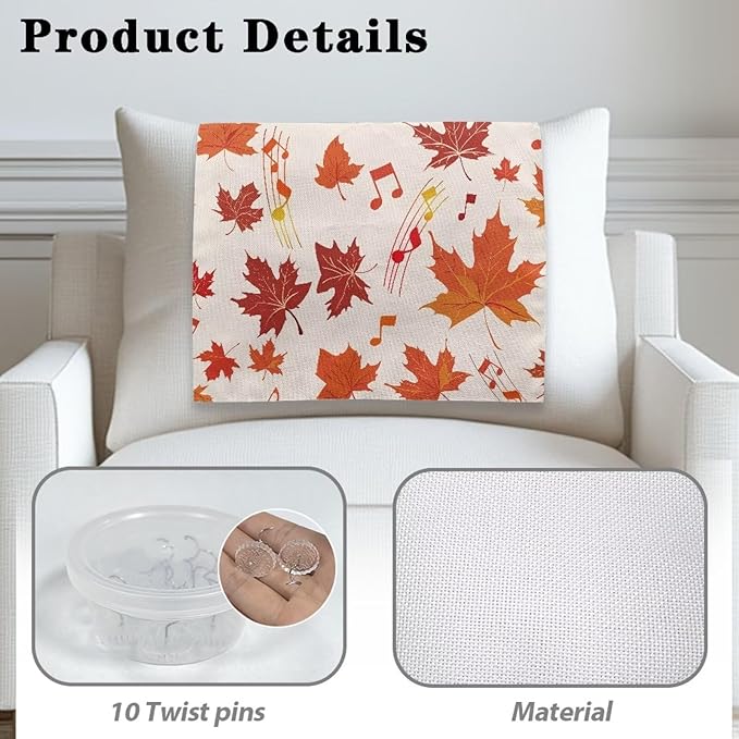 Maple Leaves Headrest Covers for Recliners Soft Chair Headrest Cover Wear Resistant Sofa Head Protector for Home Couch Loveseats Decoration 2 Pack