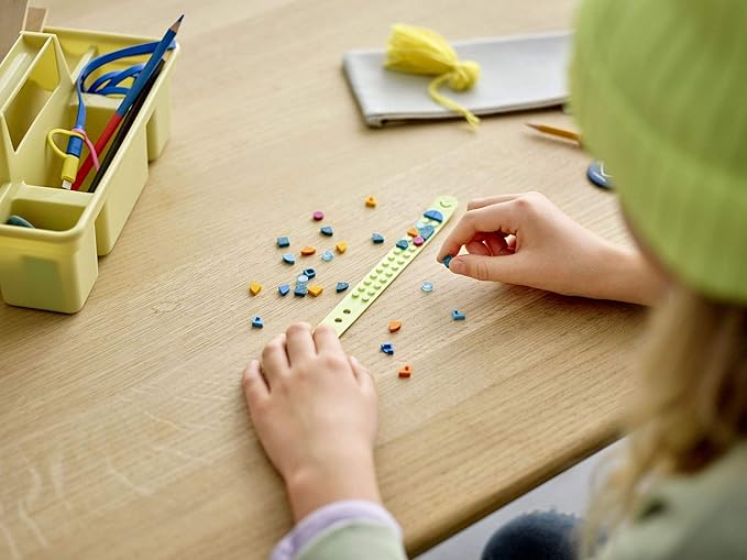 LEGO DOTS Cool Cactus Bracelet 41922 DIY Craft and Bracelet Making Kit; A Cool Design Playset That Encourages Children to Explore Self-Expression Through Creative Activities, New 2021 (33 Pieces)