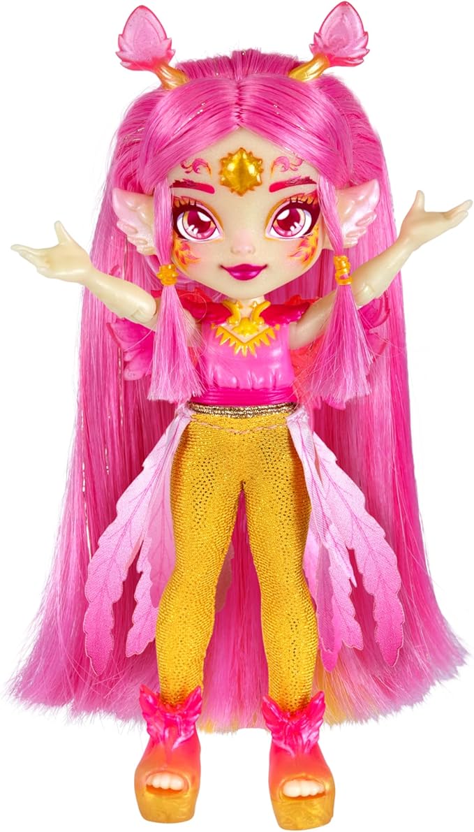 Magic Mixies Pixlings Shimmerverse Series, Create & Mix Magic Potion to Magically Reveal Pheona The Pheonix, This Beautiful 6.5" Shimmerverse Pixling Fashion Doll Appears Inside The Potion Bottle
