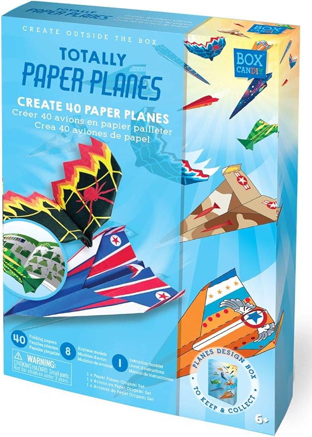 Totally Paper Planes Fold and Fly Origami Airplane Art Set to Make and Fly 40 Planes