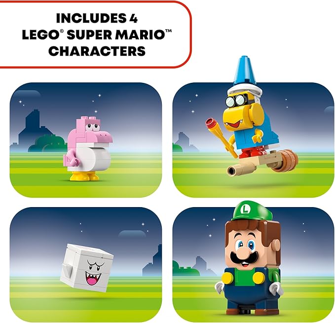 LEGO Super Mario Super Mario Adventures with Interactive Luigi Toy - Building Toys for Kids, Boys & Girls, Ages 6+ - Nintendo Birthday Gift Idea with 4 Figures - 71440
