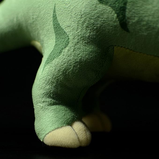 ZHONGXIN MADE Simulation Pentaceratops Dinosaur Stuffed Plush Toy - Cute Soft Lifelike Pentaceratops Figurines Model Toy, Real Life Dinosaur Stuffed Animal Toys, Educational Gifts for Kids,13 Inches