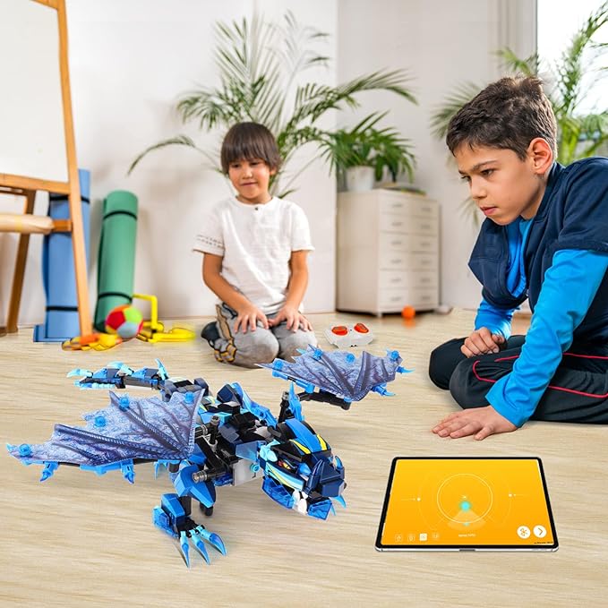 Sillbird Hurricane Dragon Building Kit, Remote & App-Controlled STEM Projects for Kids Age 8-12 Christmas Thanksgiving Birthday Toys Gifts for Boys Girls Age 7 8 9 10 11 12 14-16+ (549 Pieces)