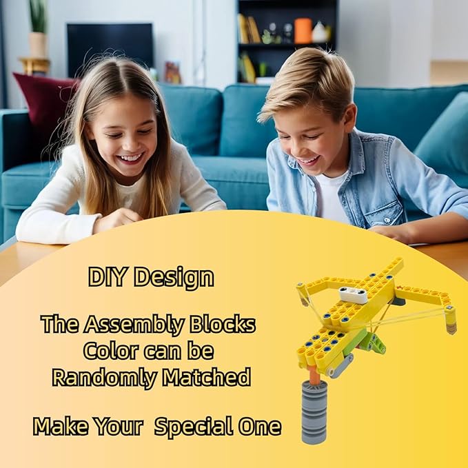 Toy Gun Building Blocks Blaster Assembly Toy Erector Sets Mini Gun Model Kit Construction Set, DIY Nerf Gun Blasting Splicing Brick for Kids Ages 6+ Building Toy for Boys and Girls (Archer60)