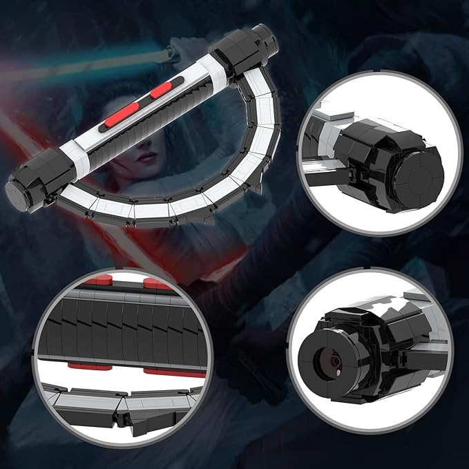 MOOXI-MOC Space Wars Third Sister Reva Lightsaber Hilt Building Set,Creative Building Blocks Kit(431pcs)