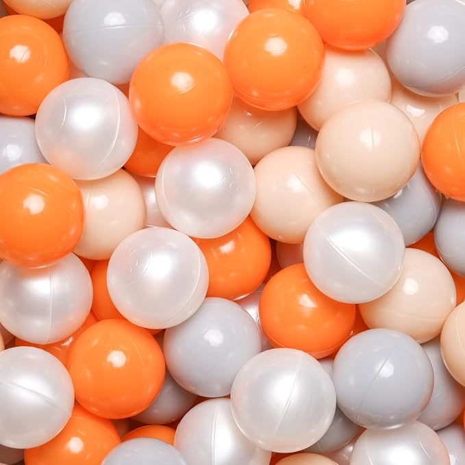 GOGOSO Ball Pit Balls for Toddles, Kids Plastic Balls for BallPit, Pool, Baby Party Accessories, Birthday Decoration 50 100 200 500 1000