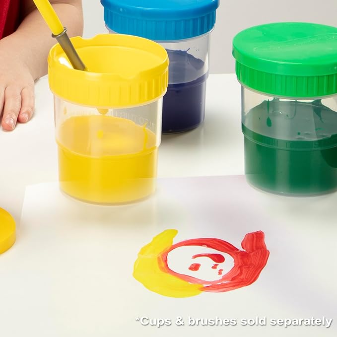 Melissa & Doug Washable Poster Paint Set (4 Colors Red, Yellow, Green, Blue)