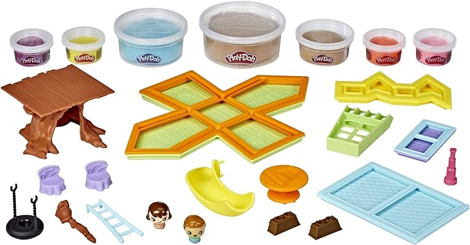 Play-Doh Builder Treehouse Toy Building Kit for Kids 5 Years and Up with 7 Non-Toxic Colors - Easy to Build DIY Craft Set (Amazon Exclusive)