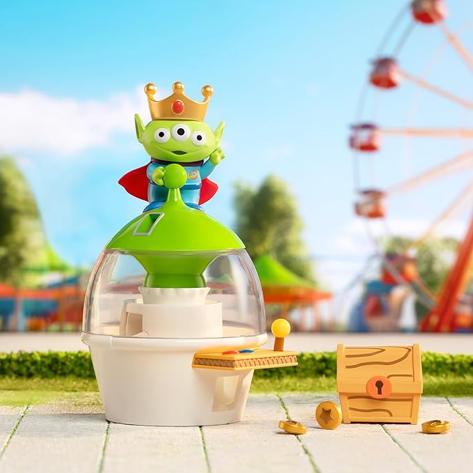 POP MART Pixar Alien Party Games Series Scene Sets, Pixar Alien Blind Box Figures, Random Design Action Figures Collectible Toys Home Decorations, Holiday Birthday Gifts for boys and girls, Single Box