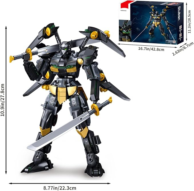 Mech Building Blocks Sets Creative Robot Adult or Boy Birthday Gift (534Pcs)