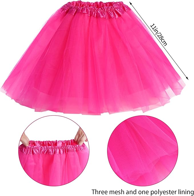 Kids 6 in 1 Costume Accessories 1970s 1980s Fancy Outfits and Dress for Cosplay Party Theme Party for Girl