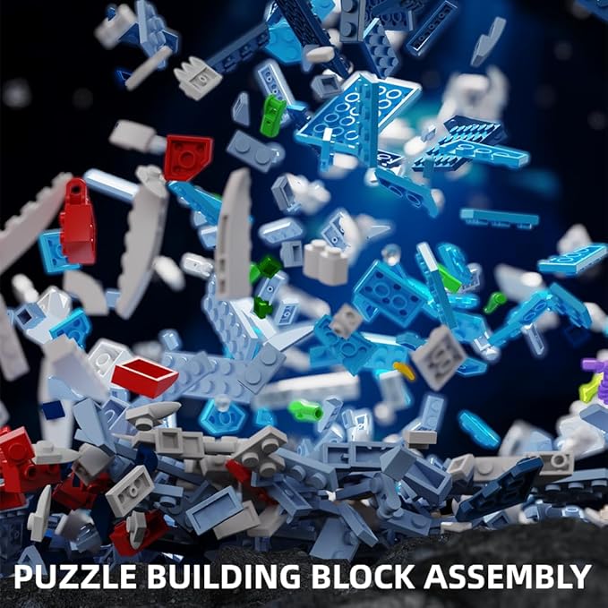 Mesiondy Dinosaur Building Blocks Set，STEM Dinosaur Toys for 6 7 8 9 10 11 12 13 14Year Old Boys (1158 Pieces)…