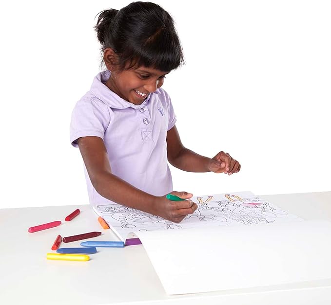 Melissa & Doug Jumbo 50-Page Kids' Coloring Pad - Horses, Hearts, Flowers, and More - FSC Certified