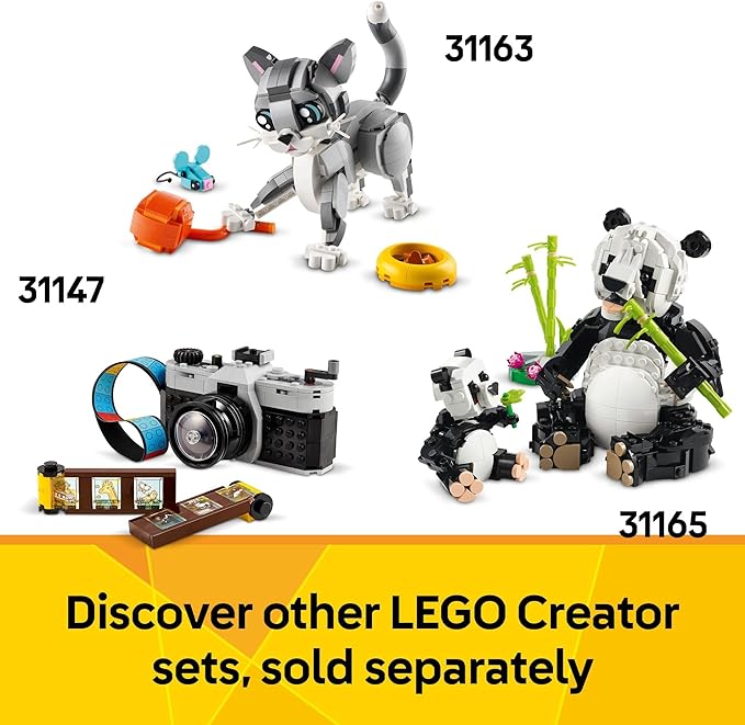 LEGO Creator 3 in 1 Typewriter with Flowers - Building Toy with 3 Building Options, Typewriter, Flowerpot with Pen & Notebook, or Keytar - Gift Idea for Birthdays - 31169
