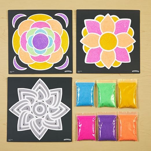 Colorations® World of Art - India Rangoli, 6 Designs with Sand