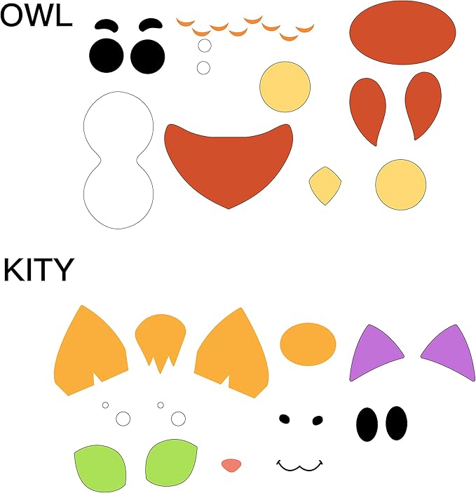JOYIN 18 Packs Halloween Craft Foam Stickers, Arts Activities Party Supplies, Kids Party Favors, Pumpkin Decorating Kit, Jack O Lantern Face Stickers in 6 Designs, Pumpkin Decor School Party Games