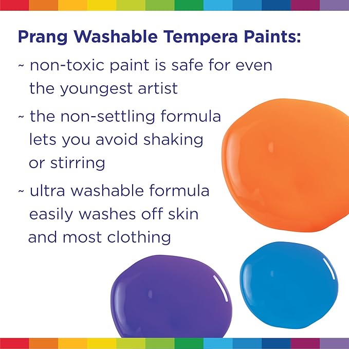 Prang Washable Tempera Paint, Yellow, 16 Oz., 1 Count