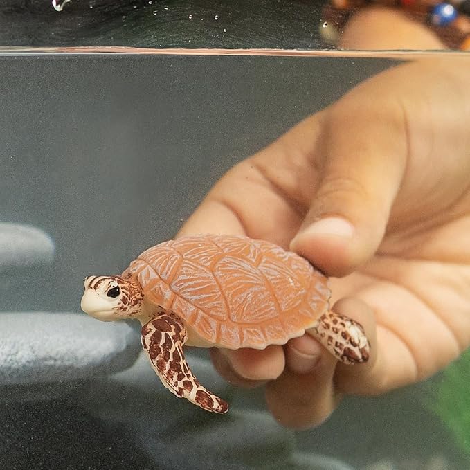 Schleich Wild Life New 2024 Wild Animal Toy Hawskbill Sea Turtle Ocean Animal Figurine