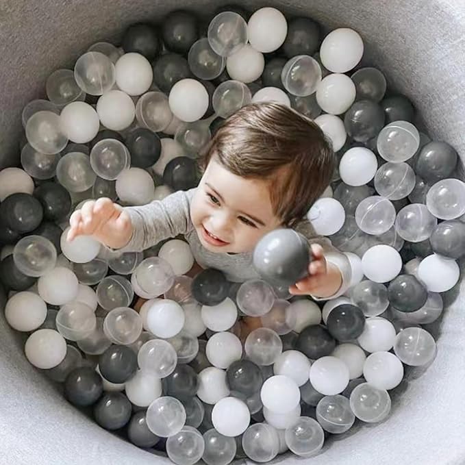 GOGOSO Ball Pit Balls for Toddles, Kids Plastic Balls for BallPit, Pool, Baby Party Accessories, Birthday Decoration 50 100 200 500 1000