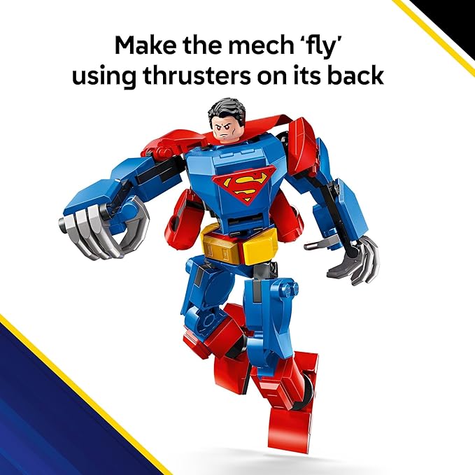 LEGO DC Superman Mech vs. Lex Luthor Building Toy - Superman Toy for Kids, Boys and Girls, Ages 6+ - Buildable Action Figure - Superhero Gift for Birthday - 76302