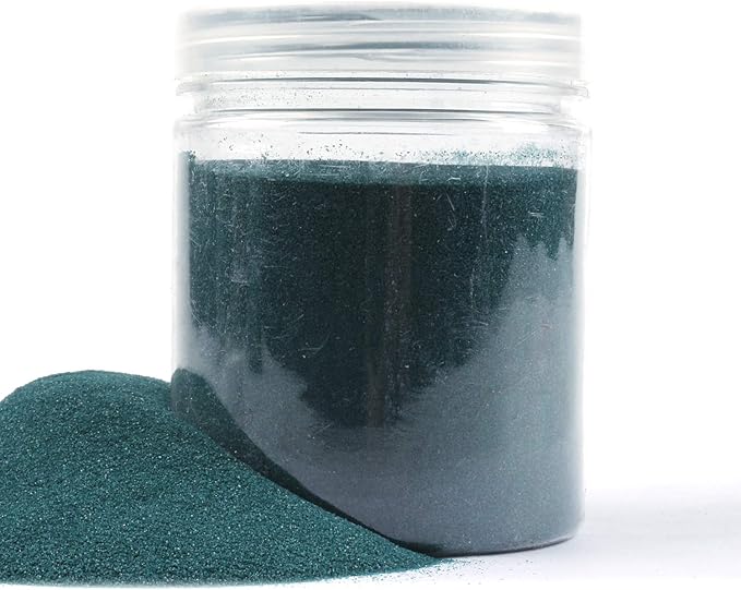 Shiny Stone Colorful Sand,Rainbow Sand,Art Sand,Colored Sand,Craft Sand,Decorative Wedding Vibrant Sand, 250g/0.55lbs/8.81oz for Kids Creativity Wedding Succulent Terrarium Vase (Peacock Green)