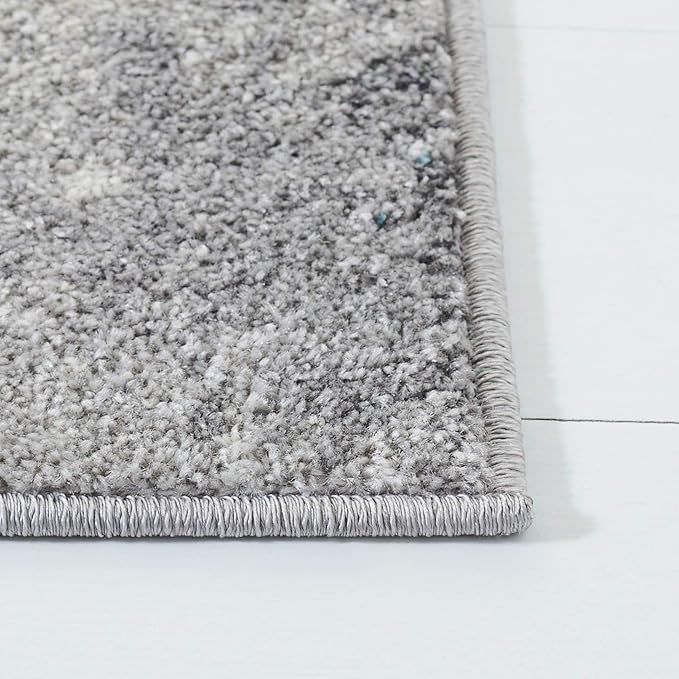 SAFAVIEH Adirondack Collection Runner Rug - 2'6" x 14', Turquoise & Grey, Modern Abstract Design, Non-Shedding & Easy Care, Ideal for High Traffic Areas in Living Room, Bedroom (ADR134K)