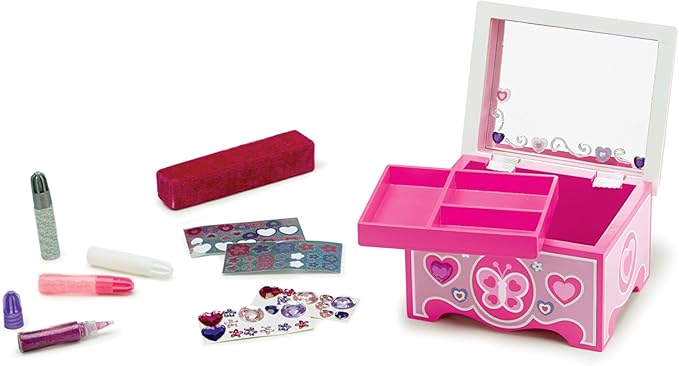 Melissa & Doug Created by Me! Jewelry Box Wooden Craft Kit