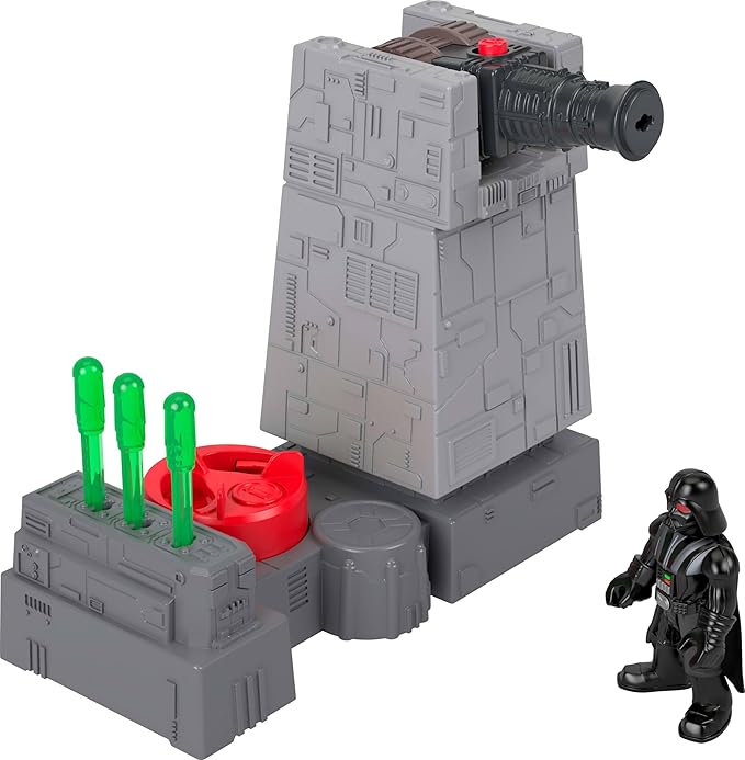 Fisher-Price Imaginext Star Wars Toys Death Star Turret Cannon with Darth Vader Metal Character Key for Kids Ages 3+ Years