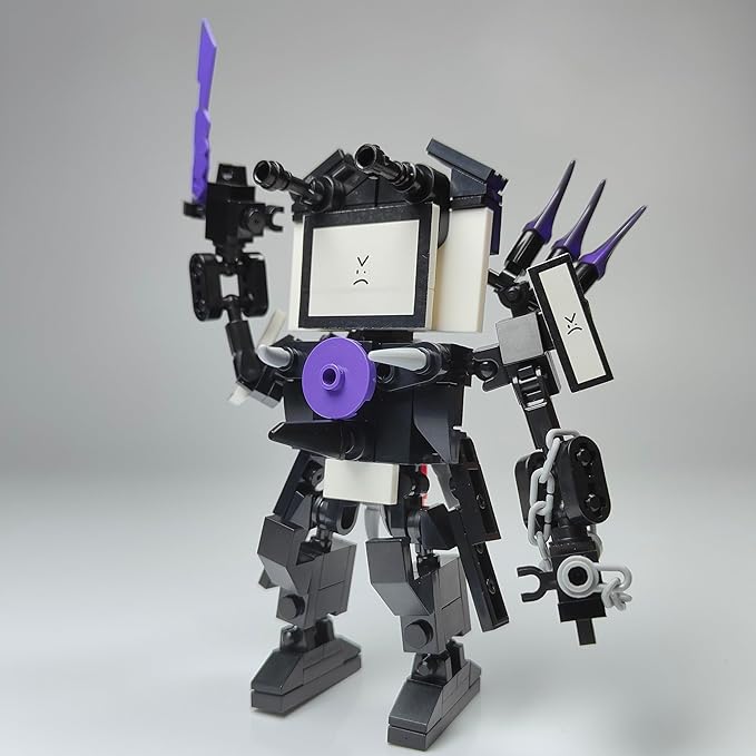 Skibid Toilet Building Block Set, Mini Titan TV Man Skibid Building Brick for Adults Fans 164PCS Blocks