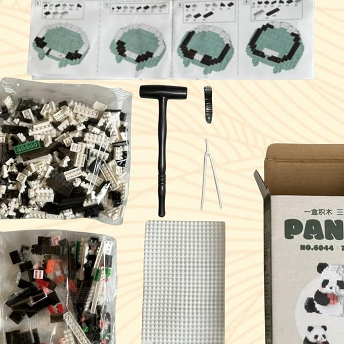 QMEAKMONY Mini Building Blocks Panda Sets Cute Micro Mini Panda Building Bricks for Adults Micro Nano Bricks Perfect Party Favors for Teenagers(2236 PCS)