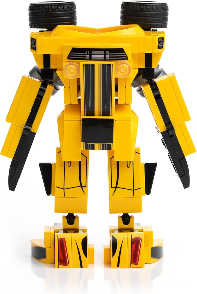 Racing Car Building Block Set. Racing Car Building Blocks for Kids and Adults (Yellow)