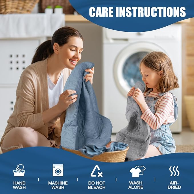 TAOCOCO 100% Waterproof Recliner Covers, Recliner Sofa Covers with Leg Straps, Reversible Recliner Couch Cover for Reclining Chair, Washable Couch Protector for Pets Kids(3 Seater, Sky Blue)
