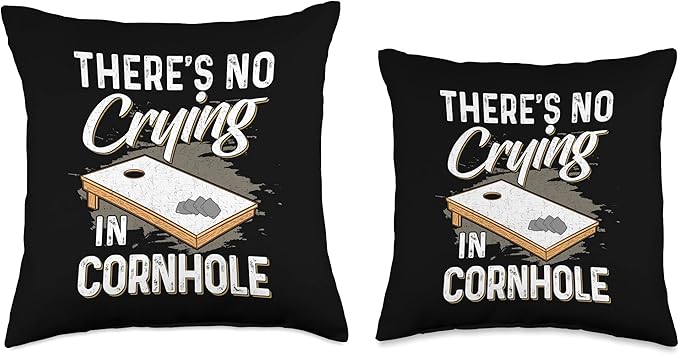 Cornhole Gifts for Men, Women & Kids Funny Board Bean Bags Cornhole Player Throw Pillow, 16x16, Multicolor