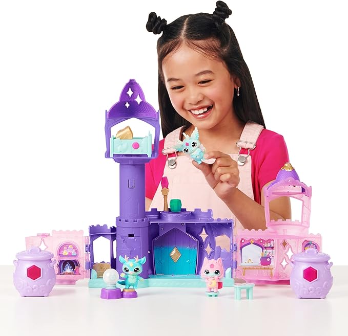 Magic Mixies Mixlings Magic Castle Playset Super Pack, Expanding Playset with Magic Wand That Reveals 5 Magic Moments and 2 Collector's Cauldrons, for Kids Aged 5 and Up, Amazon Exclusive