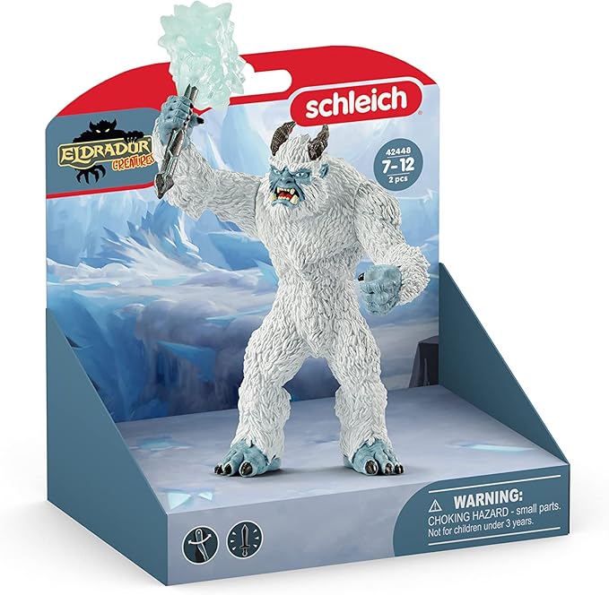 Schleich Eldrador Creatures Mythical Ice Creature with Frozen Hammer Figurine - Icy Monster Action Toy with Movable Arms and Ice Hammer Accessory, Durable Toy for Boys and Girls, Gift for Kids Ages 7+