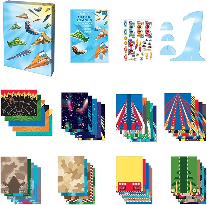 Totally Paper Planes Fold and Fly Origami Airplane Art Set to Make and Fly 40 Planes