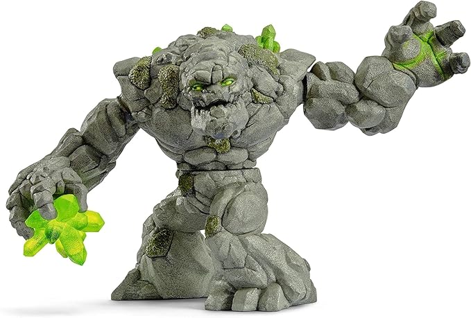 Schleich ELDRADOR CREATURES — Stone Monster, Durable and Detailed Monster Toy with Movable Arms and Rotating Torso, Fantasy Toys for Boys and Girls Ages 7+, 9.3 x 17.7 x 12 cm