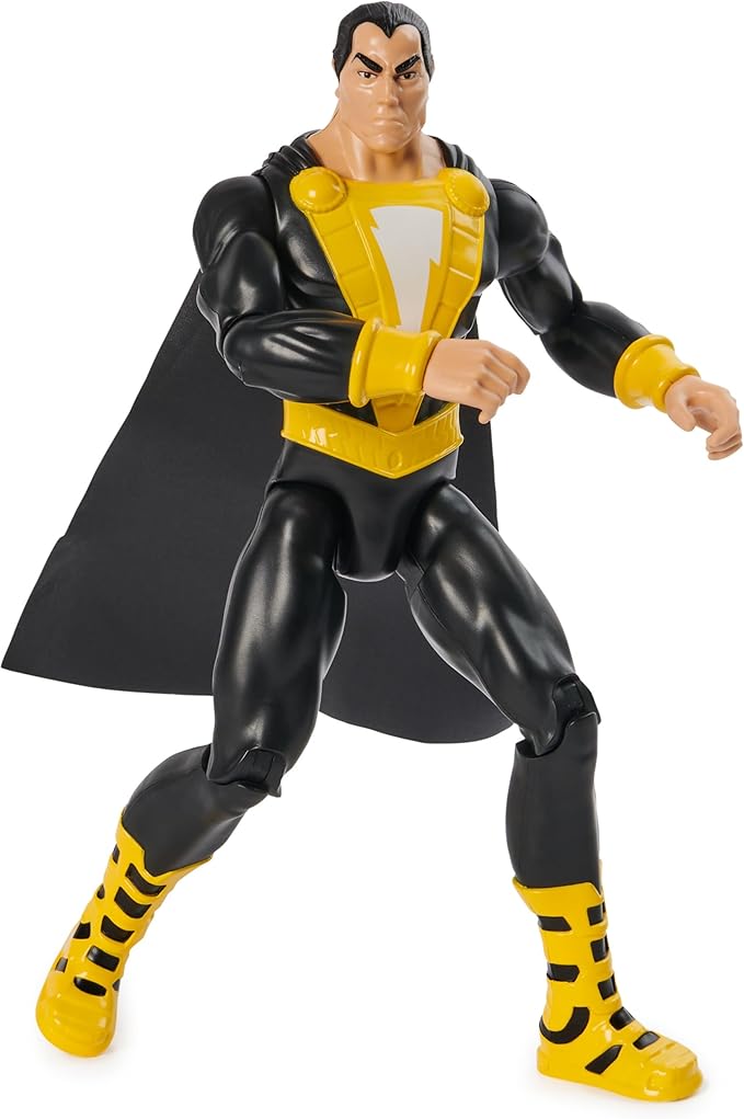 DC Comics, Black Adam Action Figure with Cape, 12-inch, Easy to Pose, Collectible Superhero Kids Toys for Boys and Girls, Ages 3+