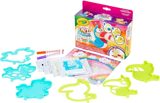 Crayola Uni-Creatures Model Magic Stackers, Unicorn Craft Kit, Gift for Kids, Ages 5, 6, 7, 8