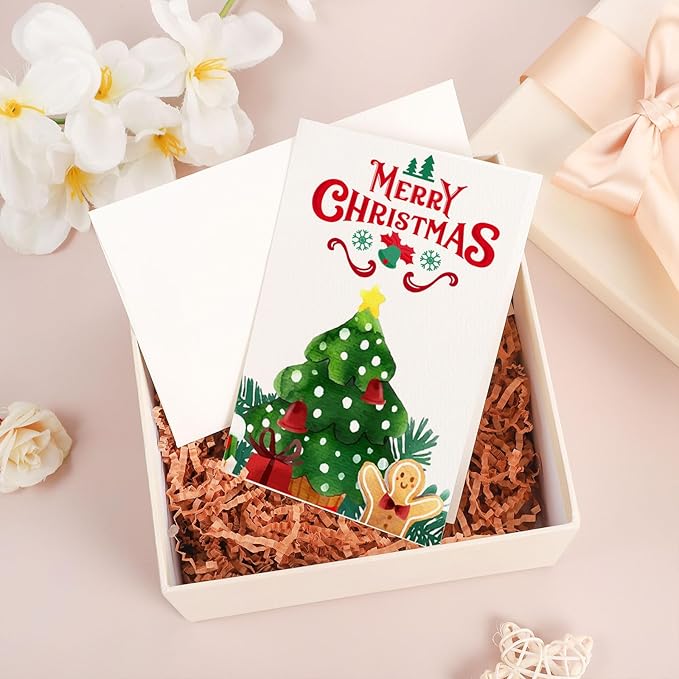 60 Sets Watercolor Cards with Envelopes, 140 lb/300 GSM Watercolor Paper Cards, 5x7 Inch Foldable Blank Watercolor Postcards and Envelopes for Greeting Cards, Wedding Invitations, Thank You Cards