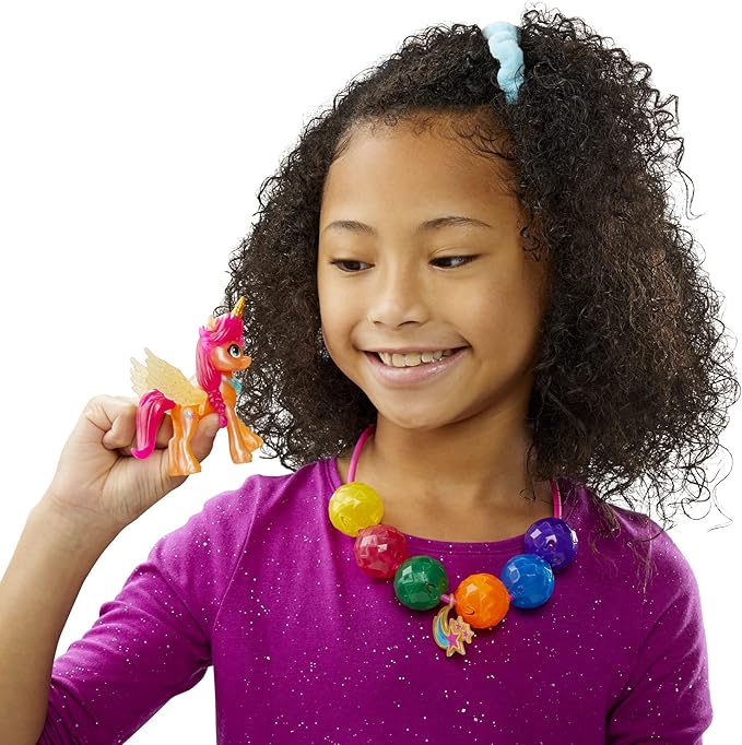 My Little Pony: A New Generation Movie Sparkle Reveal Lantern Sunny Starscout - Light Up Toy with 25 Pieces, Surprise Reveals for Kids