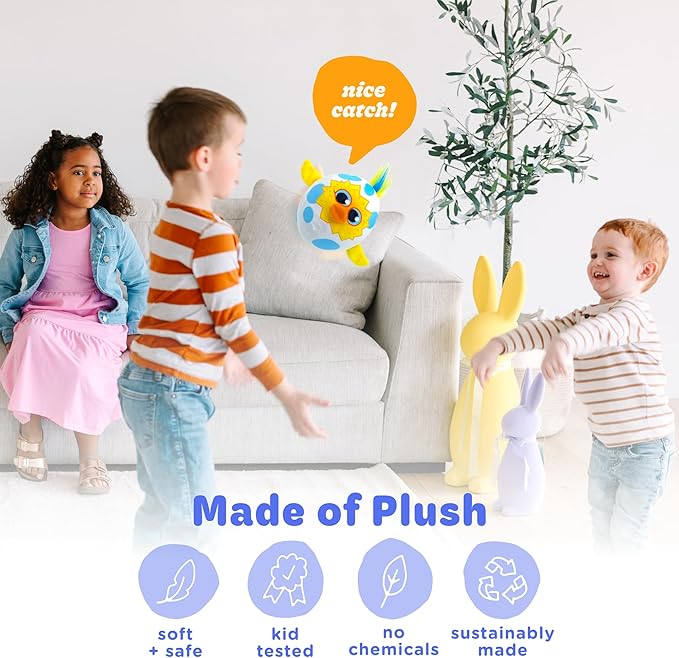 Move2Play, Egg Toss, Hilariously Wild and Fun Active Play Game | Easter Basket Stuffer | Easter Gift for Kids & Toddlers | Boys & Girls ages 3, 4-8+ | Indoor/Outdoor Toy