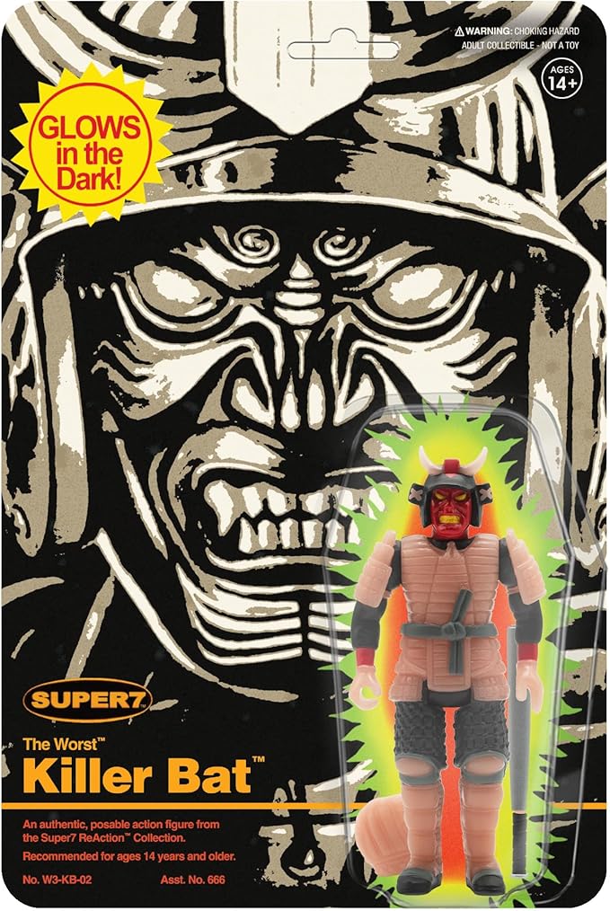 Super7 The Worst Killer Bat (Monster Glow) - 3.75" The Worst Action Figure with Accessory Collectibles and Retro Toys