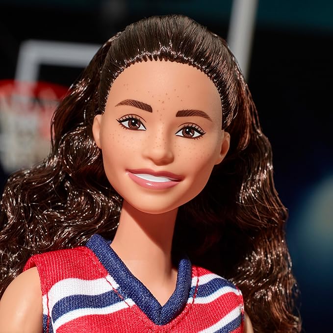 Barbie Signature Doll, Sue Bird with No. 10 Uniform Clothes & Basketball Accessory
