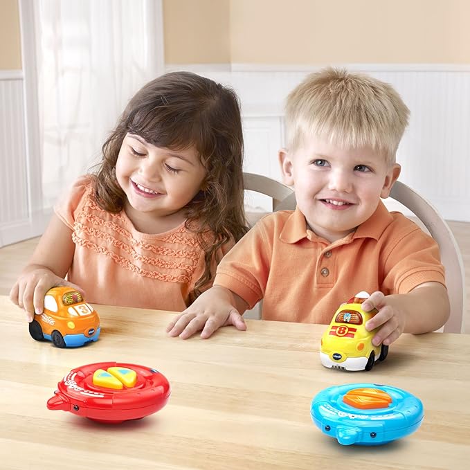 VTech Go! Go! Smart Wheels Speedway RC SmartPoint Racer (2 Pack), Multicolor