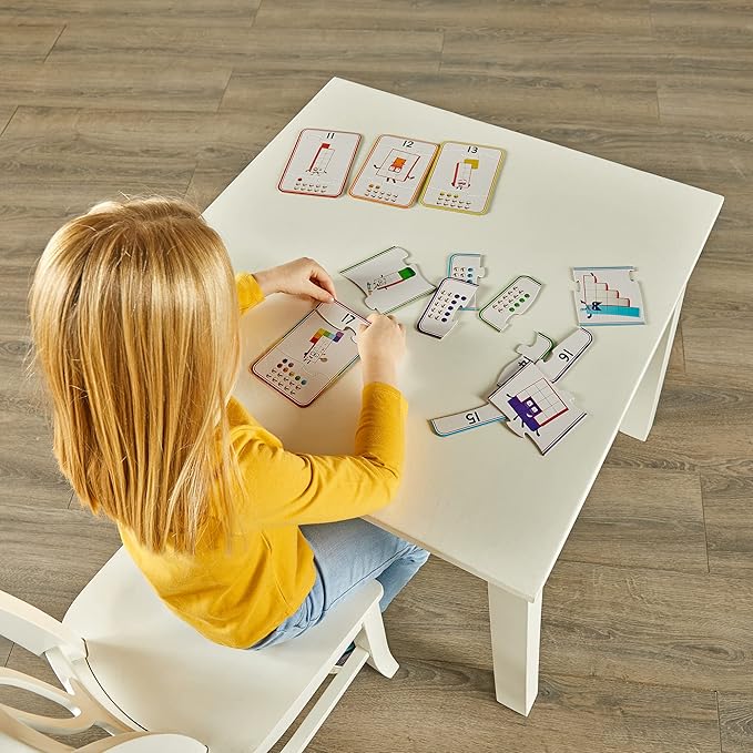 hand2mind Numberblocks Counting Puzzle Set, Number Puzzle, Counting Games for Kids Ages 3-5, Numbers for Toddlers, Math Games for Kids, Matching Game, Educational Toys, Preschool Learning Activities